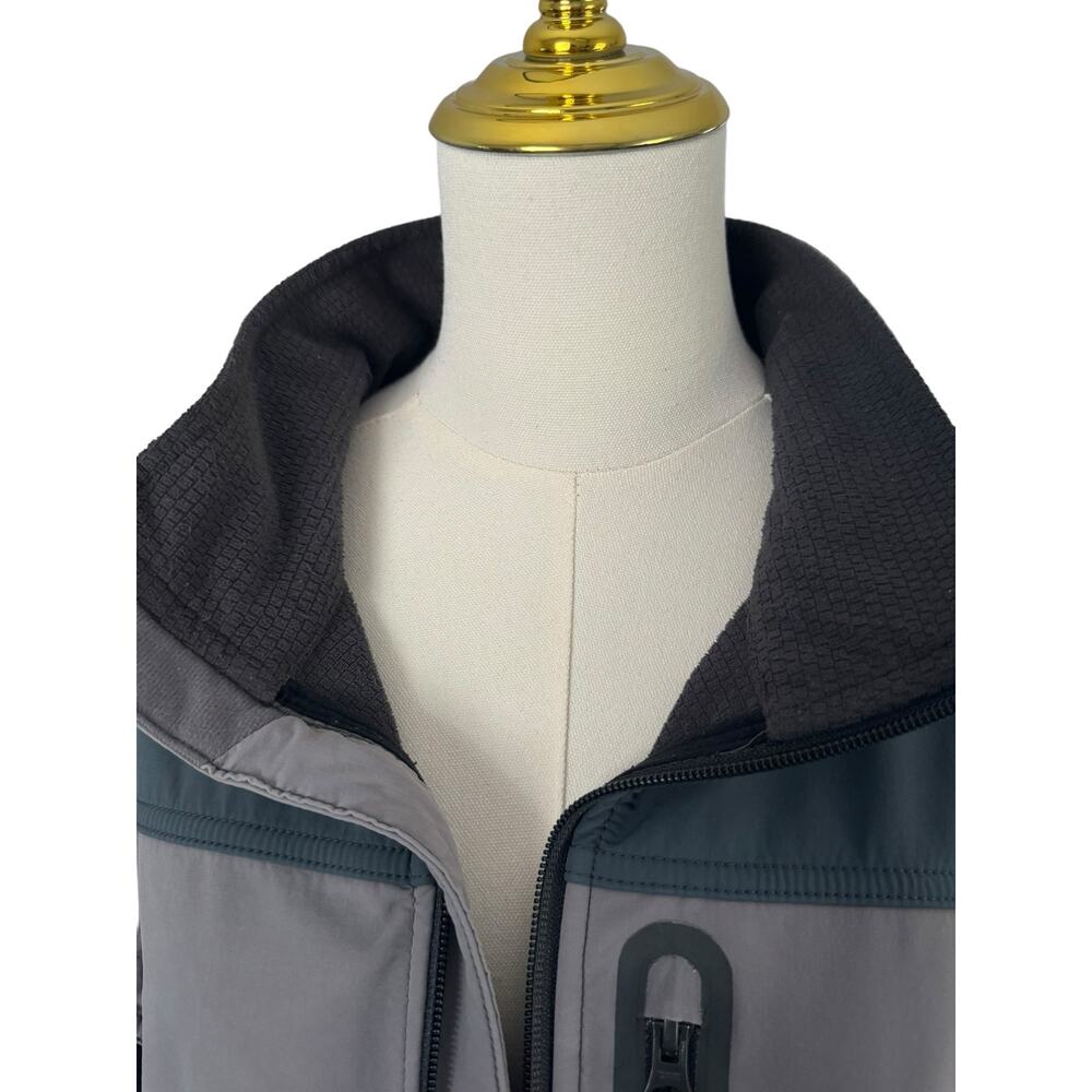 Carhartt Fleece Lined Soft Shell Winter Coat Jacket Gray Colorblock Gorpcore XL - Picture 12 of 16